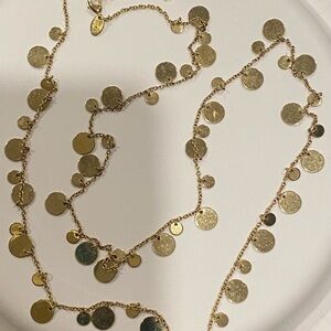 Lia Sophia Gold Coin Charm Necklace